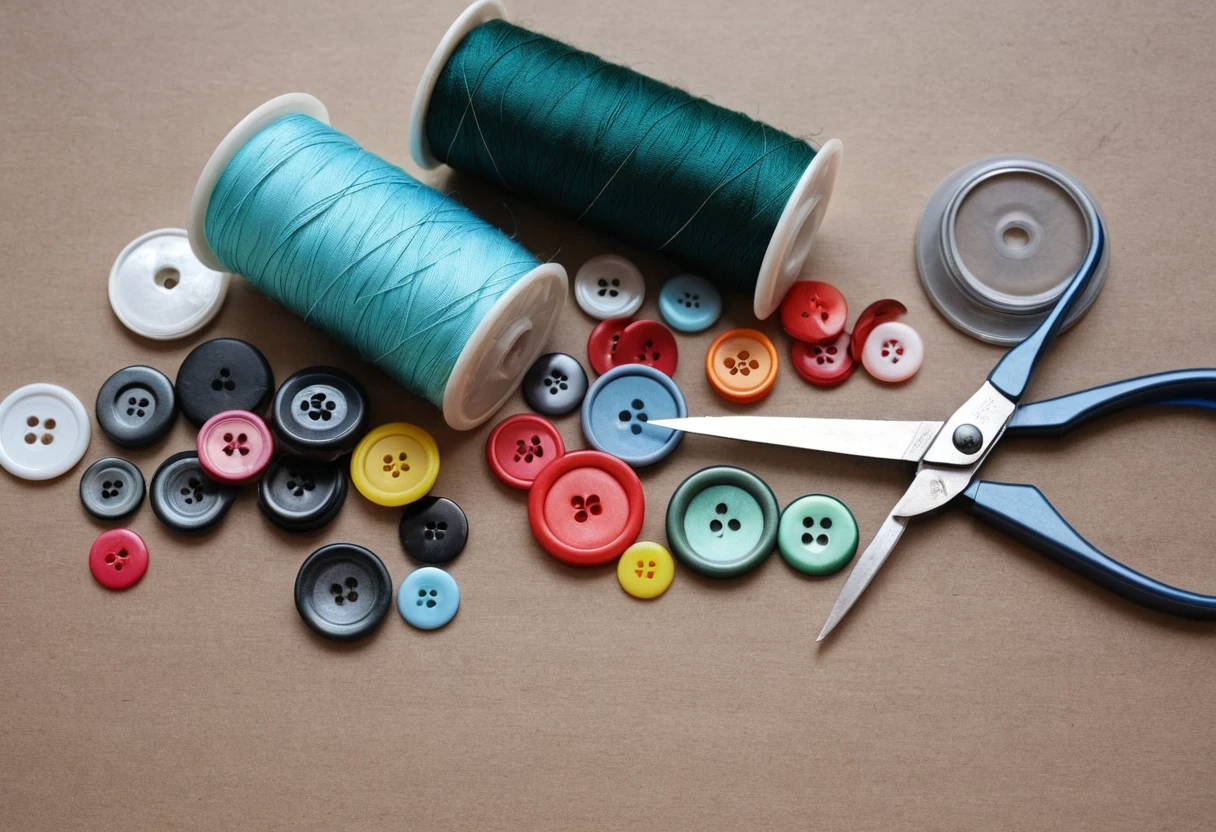 Materials for Button Sewing