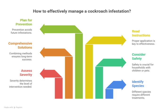 How to effectively manage a cockroach infestation?