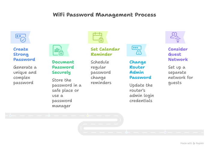 WiFi Password Management Process
