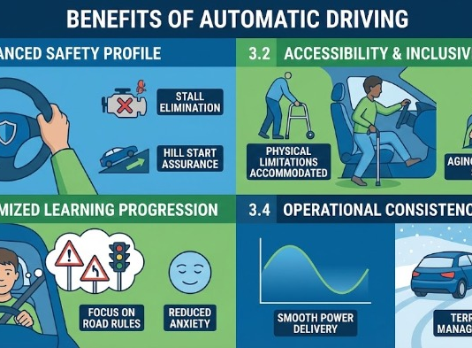 How to Drive an Automatic Car Step by Step The Smart Way Benefits of Automatic Driving