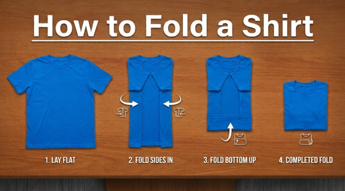 How to Fold a Shirt Using the Most Efficient Method Ever How to Fold a Shirt