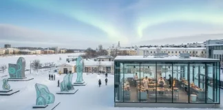 Oulu, Finland showcasing Arctic Food Lab and Northern Lights